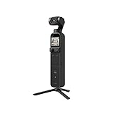 DJI Pocket 2 Creator Combo - 3-Achsen-Hand-Gimbal-Stabilisator mit 4K-Kamera, Vlog, Ultra-HD-Video, hochauflösendes 64-MP-Pixel-Foto, 1/1,7-Zoll-CMOS, HDR, Rauschunterdrückung, Zeitraffer, Zeitlupe