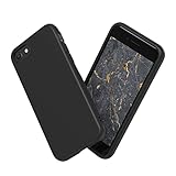 RhinoShield Case kompatibel mit [iPhone SE 3 / SE 2/8 / 7] | SolidSuit - Stoßdämpfende & schlanke Schutzhülle mit Premium Finish - 3.5 Meter Fallschutz - Klassik Schwarz