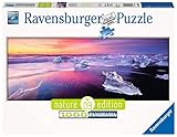 Ravensburger Puzzle 15075 - Jökulsárlón, Island - 1000 Teile Puzzle für Erwachsene und Kinder ab 14 Jahren, Strand-Puzzle im Panorama-Format
