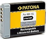 PATONA NB-13L Li-Ion Hochleistungsakku - Ersatz für Akku Canon NB-13L (echte 1010mAh) neueste Generation