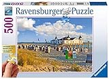 Ravensburger Puzzle 13652 - Strandkörbe in Ahlbeck - 500 Teile Puzzle für Erwachsene, Größere Teile für einfaches Puzzeln