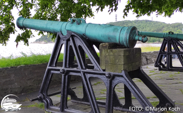 Ausflugstipps Kristiansand - Kanonen auf Festung Christiansholm