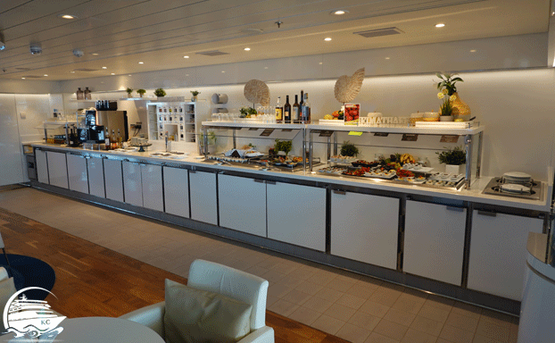 AIDA Lounge auf AIDAnova - Buffet